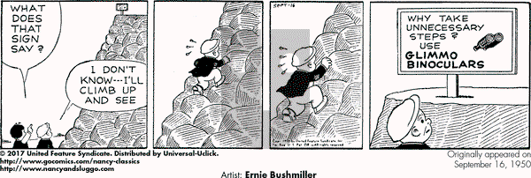 Nancy Classics on Saturday September 16, 2017 Comic Strip