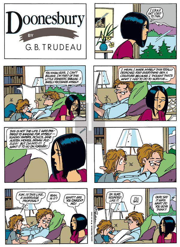 Doonesbury on Sunday January 5, 1997 Comic Strip