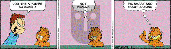Garfield on Wednesday April 1, 2015 Comic Strip