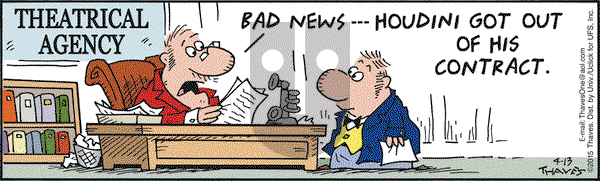 Frank and Ernest on Monday April 13, 2015 Comic Strip