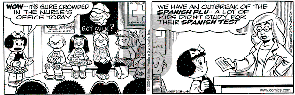 Nancy on Tuesday September 28, 2004 Comic Strip