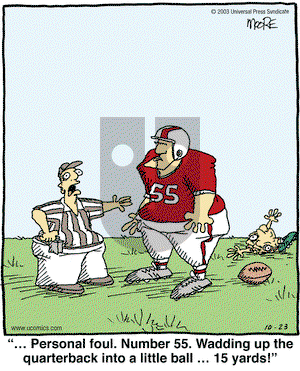 In the Bleachers on Thursday October 23, 2003 Comic Strip