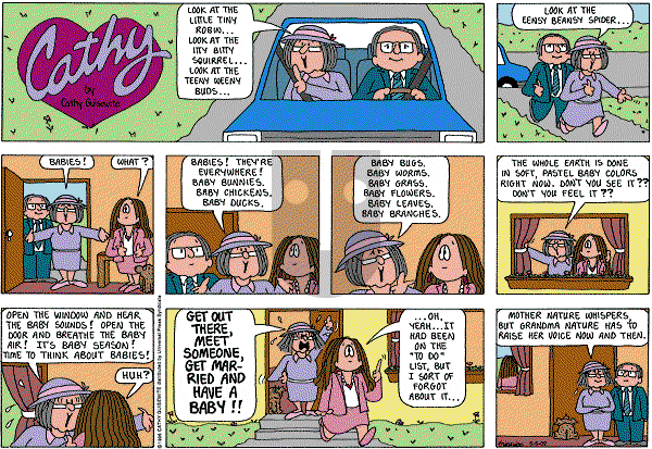 Cathy Classics - Sunday May 5, 2002 Comic Strip