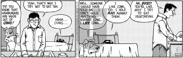 Get Fuzzy on Wednesday January 10, 2001 Comic Strip