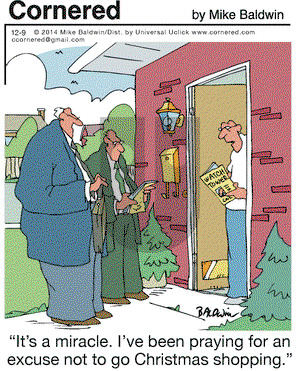 Cornered on Tuesday December 9, 2014 Comic Strip