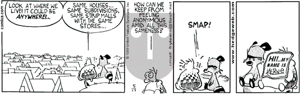 Over the Hedge on Monday May 17, 1999 Comic Strip