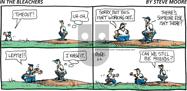 In the Bleachers - Sunday May 2, 2010 Comic Strip