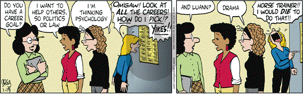 Luann on Saturday January 19, 2013 Comic Strip