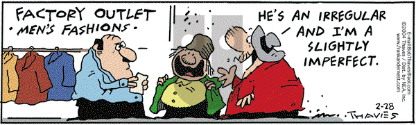 Frank and Ernest on Saturday February 28, 2004 Comic Strip