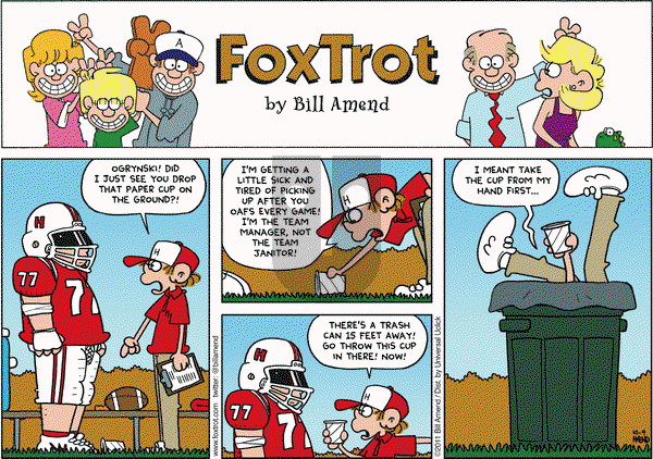 FoxTrot on Sunday October 9, 2011 Comic Strip