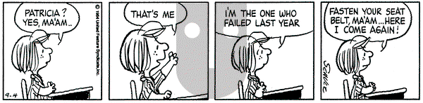 Peanuts on Tuesday September 4, 1984 Comic Strip