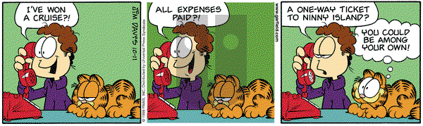 Garfield on Monday October 11, 1999 Comic Strip