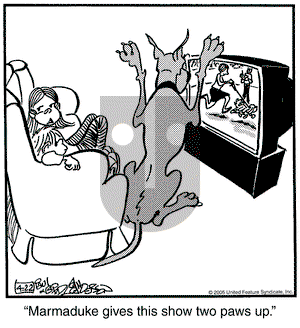 Marmaduke on Friday April 22, 2005 Comic Strip