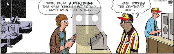 Lucky Cow - Saturday January 3, 2004 Comic Strip