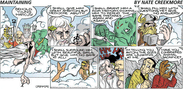 Maintaining on Sunday March 2, 2008 Comic Strip