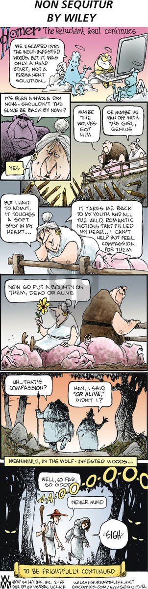 Non Sequitur on Sunday February 16, 2014 Comic Strip