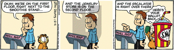 Garfield on Tuesday December 11, 2007 Comic Strip
