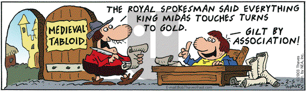 Frank and Ernest on Wednesday February 5, 2003 Comic Strip