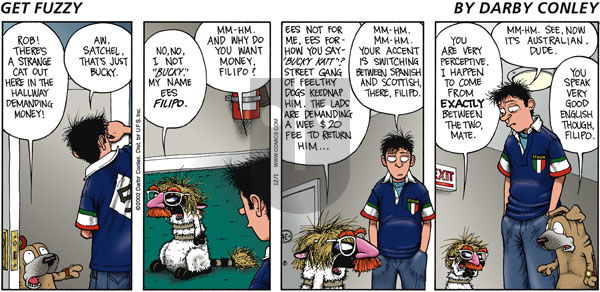 Get Fuzzy on Sunday December 1, 2002 Comic Strip