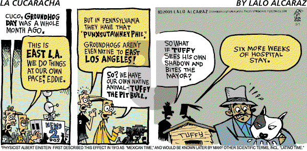 La Cucaracha on Sunday March 1, 2009 Comic Strip