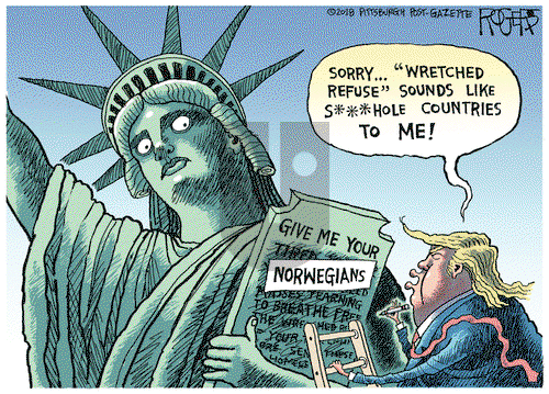 Rob Rogers on Thursday January 18, 2018 Comic Strip