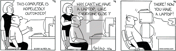 The Born Loser on Monday July 16, 2001 Comic Strip