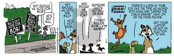 Over the Hedge on Monday November 6, 2006 Comic Strip