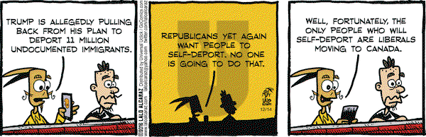 La Cucaracha on Wednesday December 14, 2016 Comic Strip