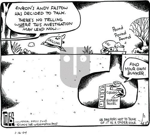 Tom Toles on Friday January 16, 2004 Comic Strip