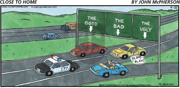 Close to Home on Sunday April 30, 2023 Comic Strip