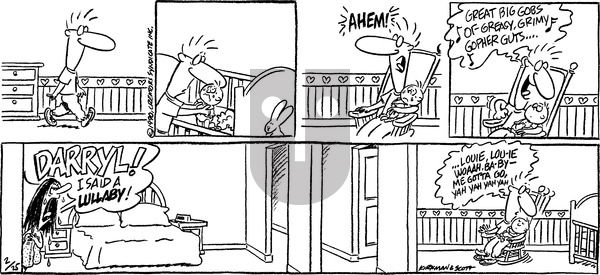Baby Blues on Sunday February 25, 1990 Comic Strip