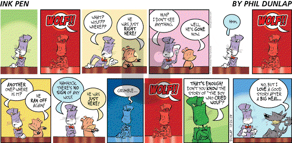 Ink Pen - Sunday October 26, 2008 Comic Strip