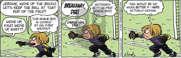 Cleats on Monday November 17, 2003 Comic Strip