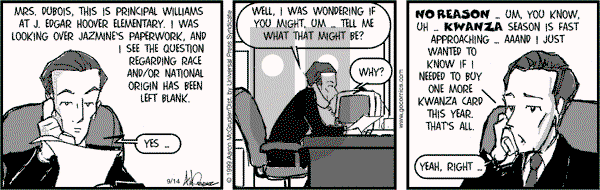 The Boondocks on Thursday April 17, 2014 Comic Strip
