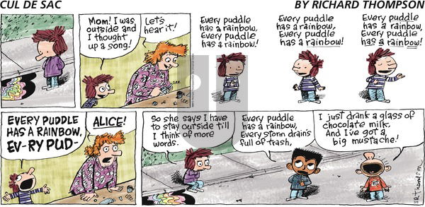 Cul de Sac on Sunday March 8, 2015 Comic Strip