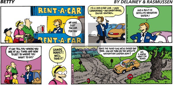 Betty on Sunday August 23, 1998 Comic Strip