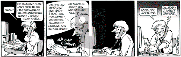 Doonesbury on Monday November 11, 1991 Comic Strip