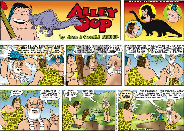 Alley Oop on Sunday September 18, 2016 Comic Strip