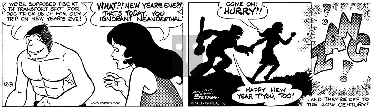 Alley Oop - Saturday December 31, 2005 Comic Strip