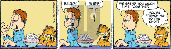 Garfield - Tuesday July 6, 2010 Comic Strip