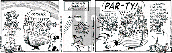 Over the Hedge on Saturday June 2, 2001 Comic Strip