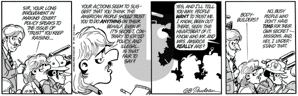 Doonesbury on Friday October 30, 1992 Comic Strip
