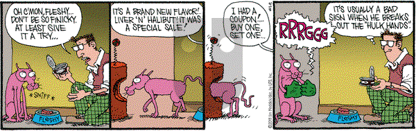 Monty on Friday April 8, 2011 Comic Strip