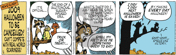 Over the Hedge on Thursday December 11, 2008 Comic Strip