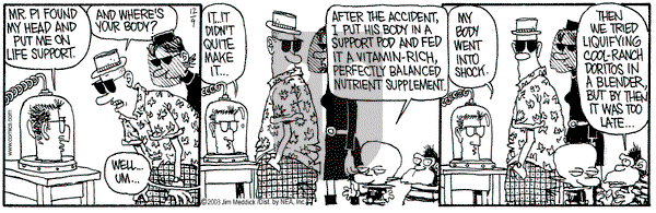 Monty on Tuesday December 9, 2003 Comic Strip
