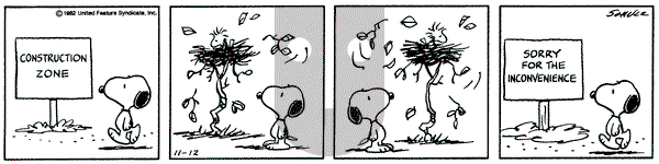 Peanuts on Friday November 12, 1982 Comic Strip