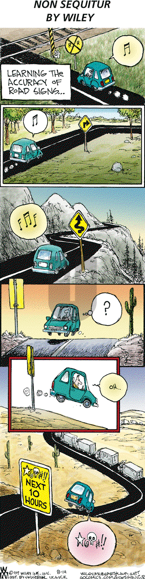 Non Sequitur - Sunday August 14, 2011 Comic Strip