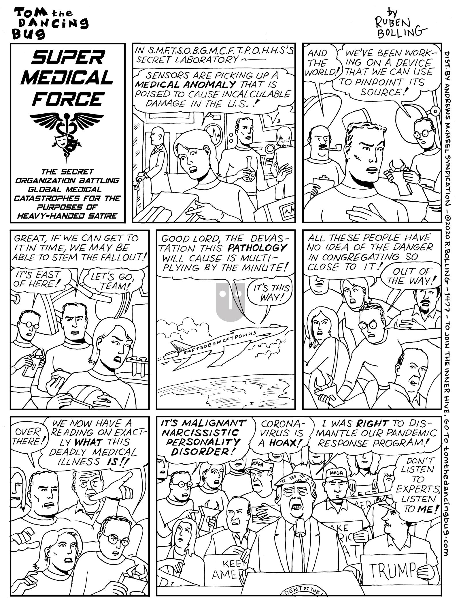 Tom the Dancing Bug - Monday March 2, 2020 Comic Strip