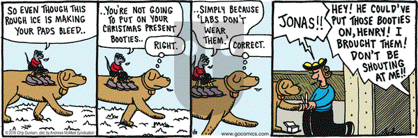 Overboard on Wednesday January 3, 2018 Comic Strip