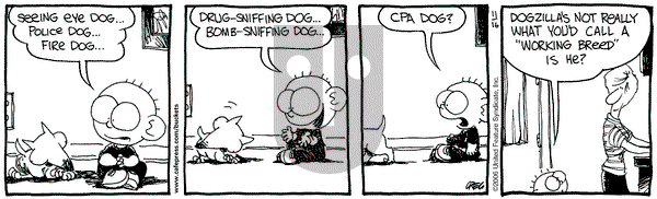 The Buckets - Thursday November 16, 2006 Comic Strip